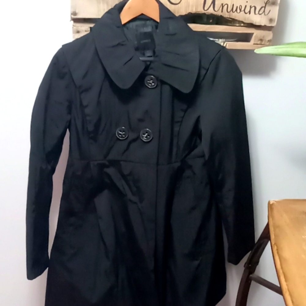Express nylon pea coat